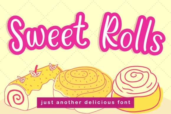 Sweet Rolls Font by Deedeetype — Script Handwritten Font