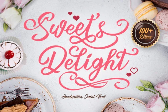 Sweet's Delight Font by RVST β Script Handwritten Font