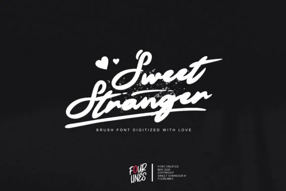 Sweet Stranger Font by Fourlines.design β Script Handwritten Font