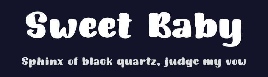 Sweet Baby by Royaltype — Decorative Font — thumbnail 2