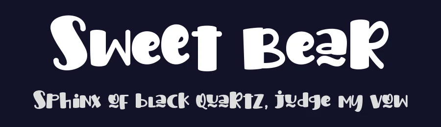Sweet Bear by Agustina Sri Suryanti — Decorative Font — thumbnail 2