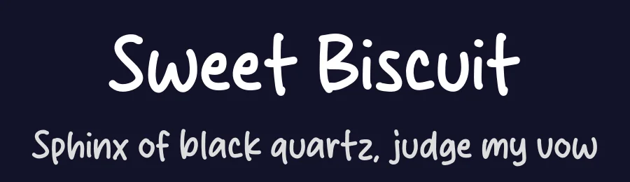 Sweet Biscuit by MJType — Script Handwritten Font — thumbnail 2