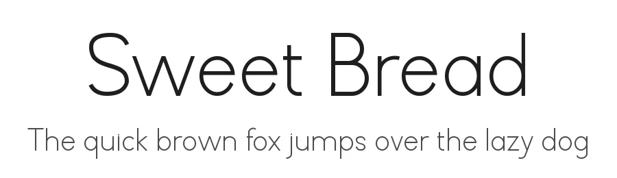 Sweet Bread by Rvandtype — Sans Serif Font
