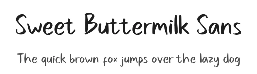 Sweet Buttermilk Sans