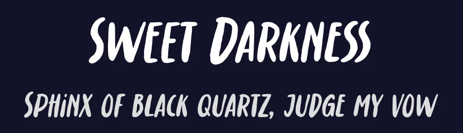 Sweet Darkness by Gassstype — Script Handwritten Font — thumbnail 2