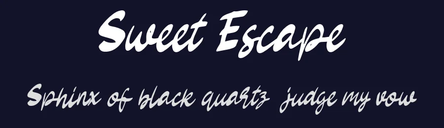 Sweet Escape by D&K Project — Script Handwritten Font — thumbnail 2