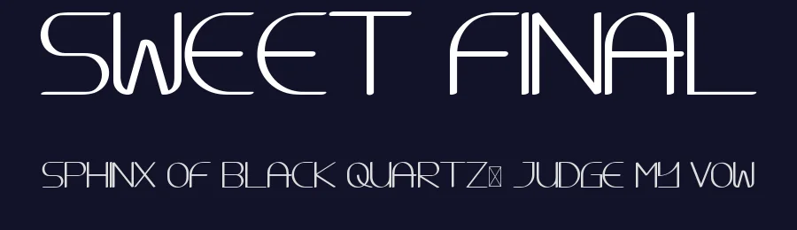Sweet Final by RaisProject — Sans Serif Font — thumbnail 2