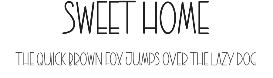 Sweet Home by K_IN Studio — Decorative Font