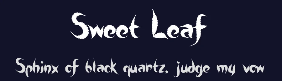 Sweet Leaf by Gaut Fonts — Decorative Font — thumbnail 2