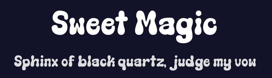 Sweet Magic by Densu Creative — Decorative Font — thumbnail 2