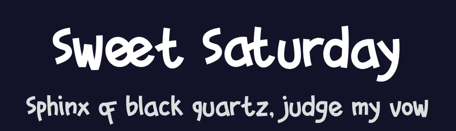 Sweet Saturday by Display Studio — Decorative Font — thumbnail 2