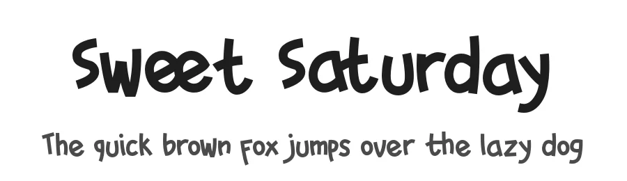 Sweet Saturday by Display Studio — Decorative Font