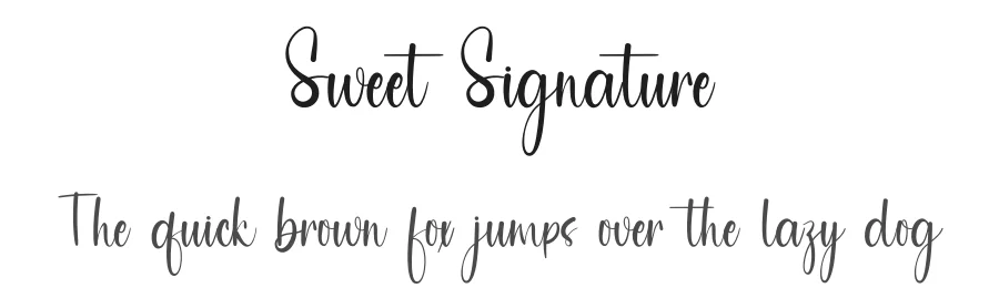 Sweet Signature
