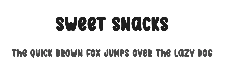 Sweet Snacks