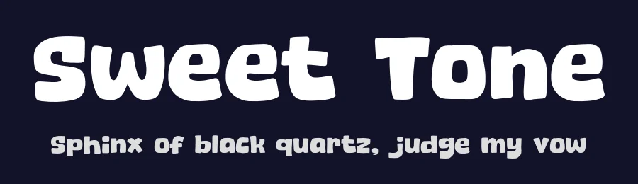 Sweet Tone by Khurasan — Decorative Font — thumbnail 2