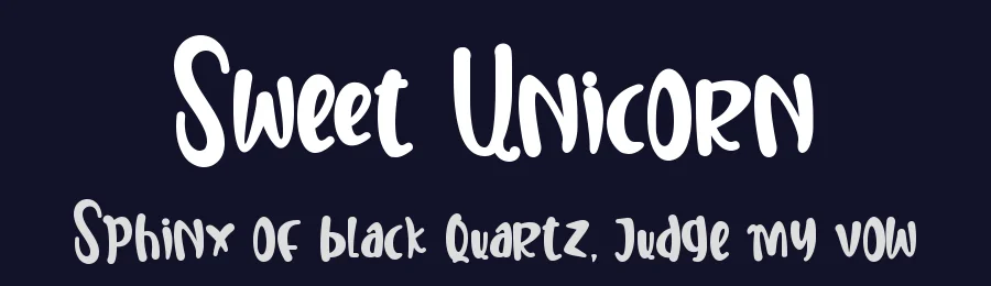 Sweet Unicorn by Stefani Letter — Decorative Font — thumbnail 2