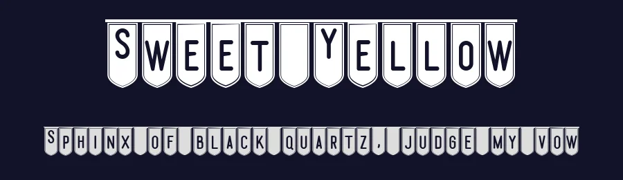 Sweet Yellow by madeDeduk — Decorative Font — thumbnail 2