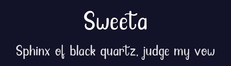 Sweeta by Letter Jos — Script Handwritten Font — thumbnail 2