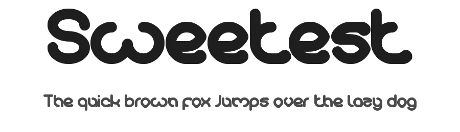 Sweetest by weknow — Display Font