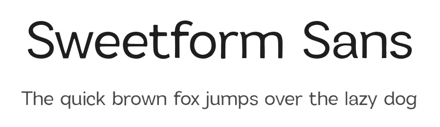 Sweetform Sans