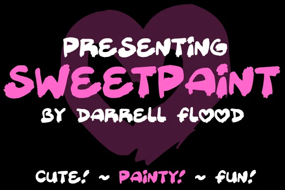 Sweetpaint Font by Dadiomouse โ Script Handwritten Font