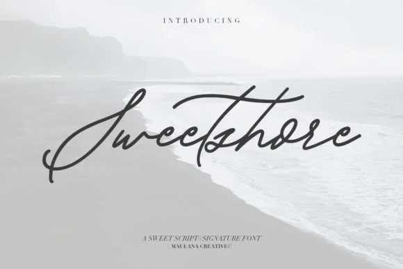 Sweetshore Font by Maulana Creative — Script Handwritten Font