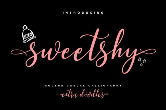 Sweetshy Font by Maulana Creative — Script Handwritten Font