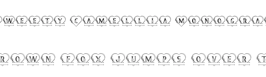Sweety Camellia Monogram by Prioritype Co — Decorative Font