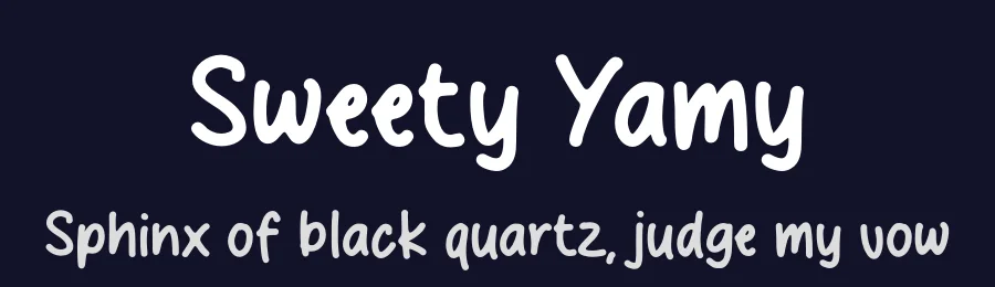 Sweety Yamy by MJType — Script Handwritten Font — thumbnail 2