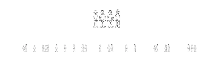 Swimmers by Vladimir Nikolic — Dingbats Font