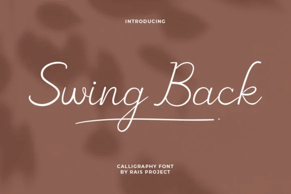 Swing Back Font by RaisProject — Script Handwritten Font