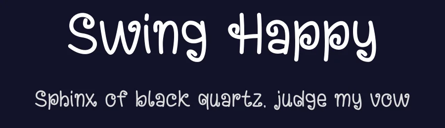 Swing Happy by Modestype Studio — Decorative Font — thumbnail 2