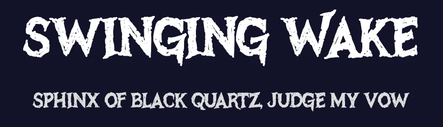 Swinging Wake by Sinister Fonts — Decorative Font — thumbnail 2