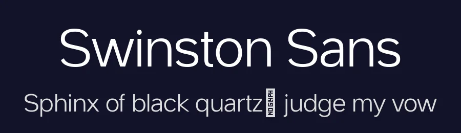 Swinston Sans by Yasir Ekinci — Sans Serif Font — thumbnail 2
