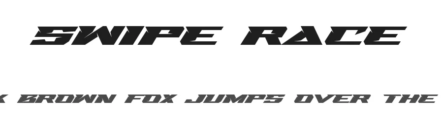 Swipe Race by Ckdsign โ Display Font