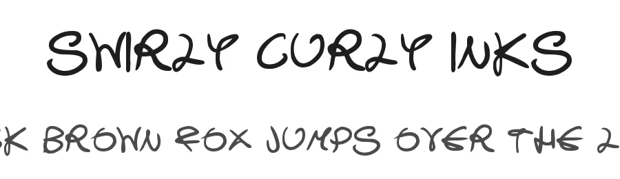 Swirly Curly Inks by Hawtpixel — Decorative Font