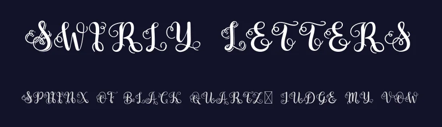 Swirly Letters by Variatype — Decorative Font — thumbnail 2