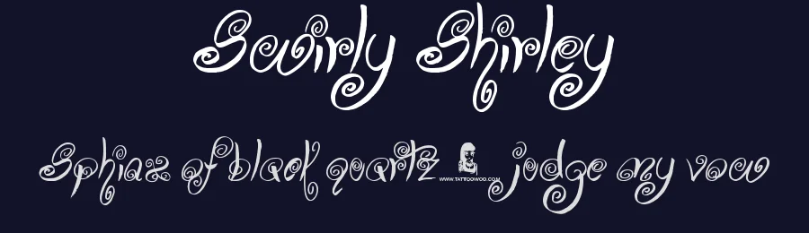 Swirly Shirley by JSH creates — Decorative Font — thumbnail 2
