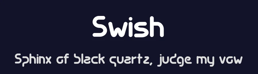 Swish by Éric Djengué — Decorative Font — thumbnail 2