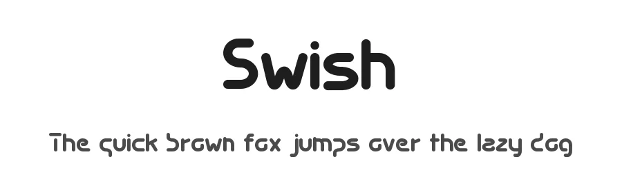 Swish by Éric Djengué — Decorative Font