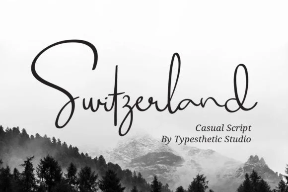 Switzerland Font by Typesthetic Studio β Script Handwritten Font