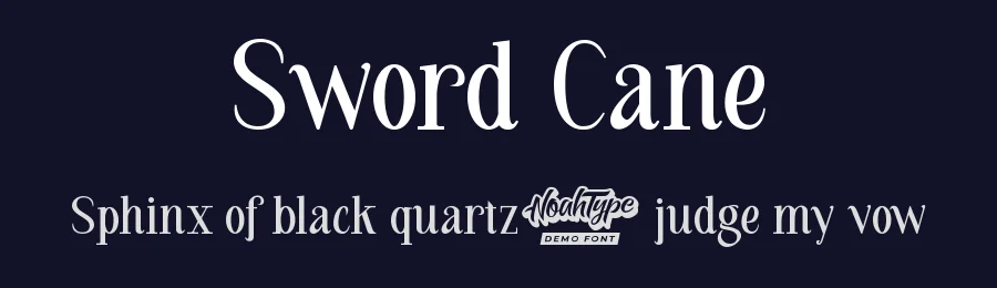 Sword Cane by Noah Type — Serif Font — thumbnail 2