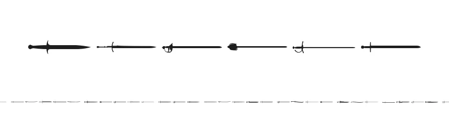 Swords by Glyphcraft — Dingbats Font