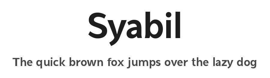 Syabil by Eko Bimantara — Sans Serif Font