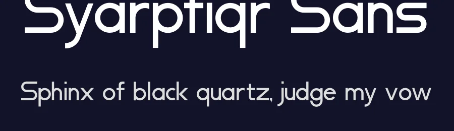 Syarpfiqr Sans by Rahsia Design — Sans Serif Font — thumbnail 2
