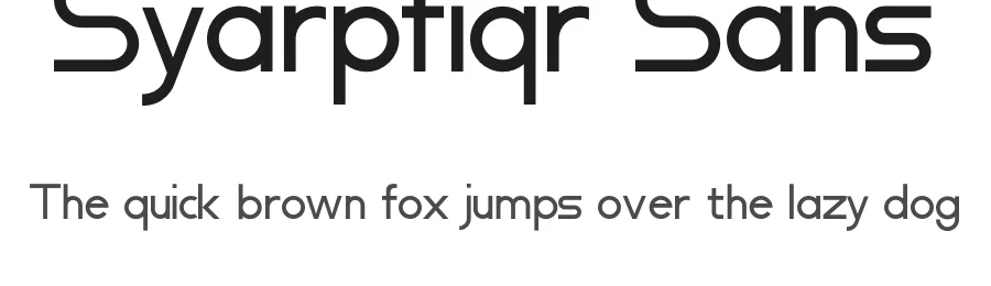 Syarpfiqr Sans by Rahsia Design β Sans Serif Font