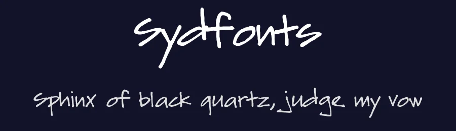 Sydfonts by Syed Hakim Omar — Script Handwritten Font — thumbnail 2