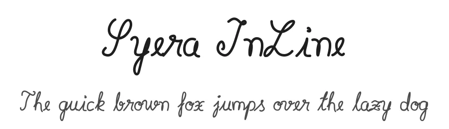 Syera InLine by Michelle Laura — Script Handwritten Font