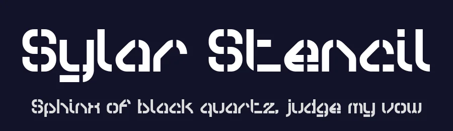 Sylar Stencil by The Northern Block — Decorative Font — thumbnail 2