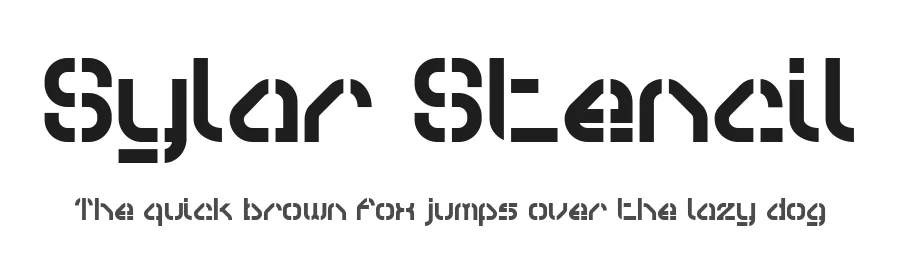 Sylar Stencil by The Northern Block — Decorative Font